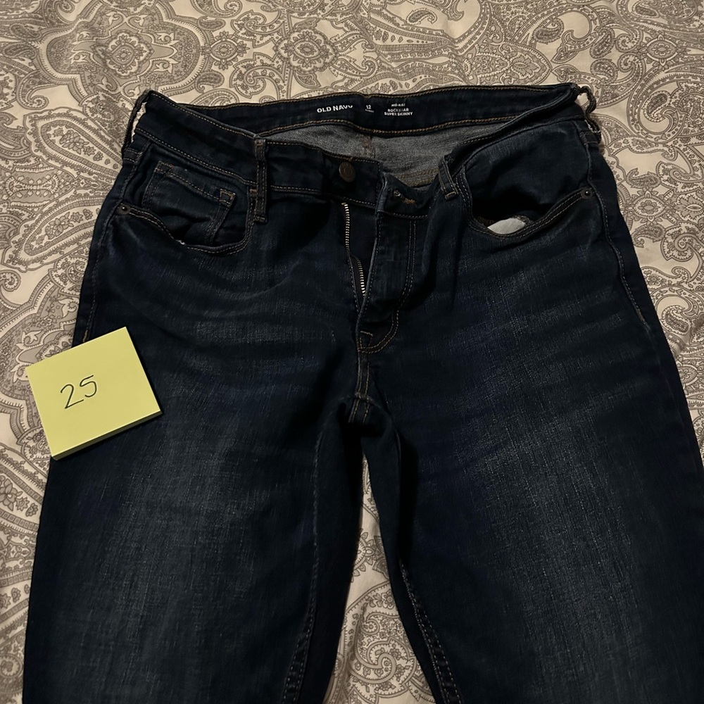 Old Navy mid rise  rockstar, super skinny size 12 short